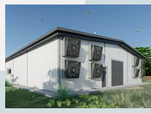 Строительство птичников в Большом Камне