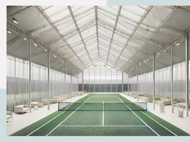 Строительство теннисных кортов в Большом Камне