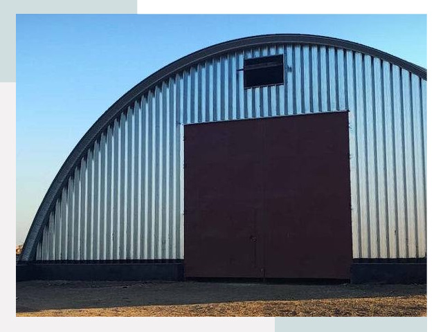 Бескаркасные ангары в Большом Камне