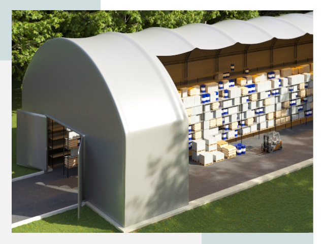 Тентовые ангары в Большом Камне