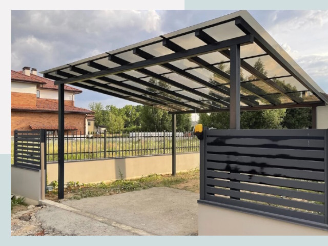 Металлические навесы в Большой Камень от 608 руб. за м²