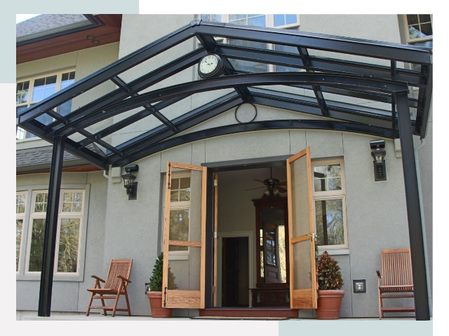 Козырьки металлические в Большом Камне