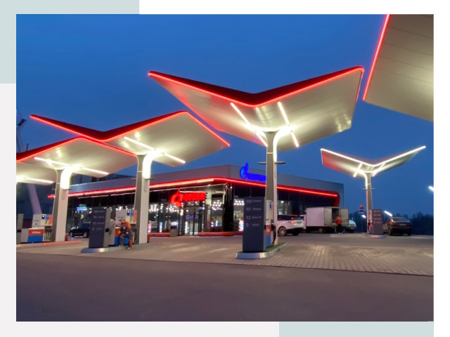 Навесы для АЗС в Большом Камне