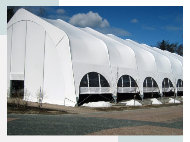 Каркасно-тентовые сооружения в Большом Камне