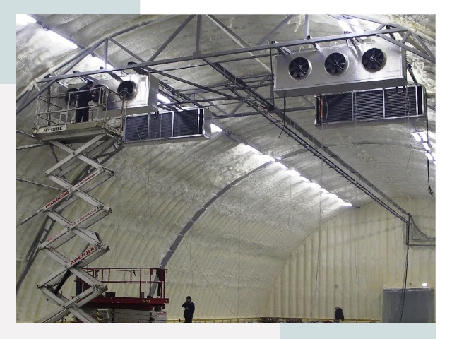 Оснащение ангаров в Большом Камне