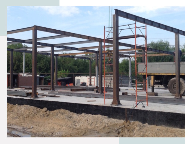 Фундамент для ангаров в Большом Камне