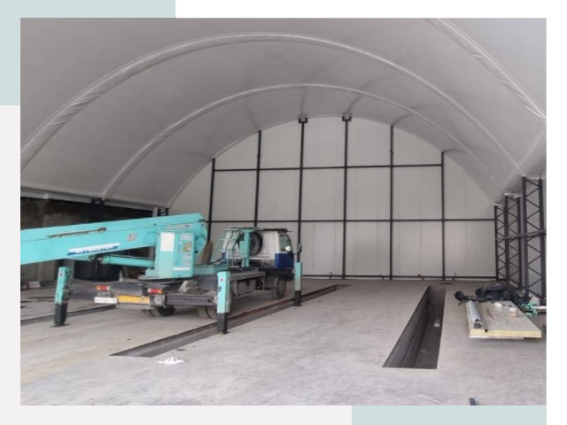 Внутреннее оснащение ангаров в Большом Камне