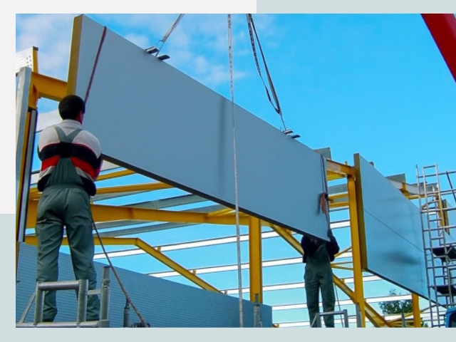 Монтаж сэндвич-панелей в Большом Камне от 608 руб.